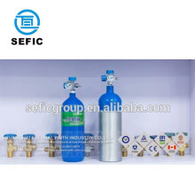 Type size M9 MD ME medical aluminum oxygen cylinder 2.82L 4.64L Sweden and UK market